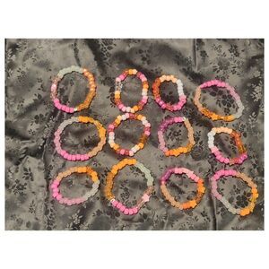 Lesbian pride bracelets kandi gummy bear festival Rave lgbt lgbtqia handmade